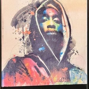 Custom 8x10 canvas Tupac pictures